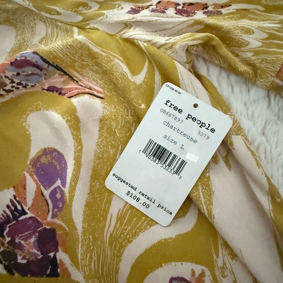 Free People Drift Away shirt dress L - Picture 4 of 6